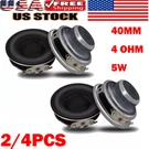 2/4PCS 40MM Mini Audio Portable Speakers 16 Core Ohm 5W Full Range Us. Fixed Price $20.48.