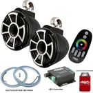 Wet Sounds REV10B-SC Swivel Clamp Tower Speakers Rgb Led Rings- Black. Fixed Price $2329.97.