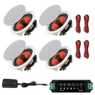 Herdio 6.5 Inch Bluetooth Ceiling Speakers 600W 2 Pairs Multi Room Home Theater. Fixed Price $118.66.