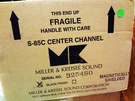 M&k S-85 Center Speaker New Original Box. Fixed Price $400.00.