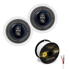 Polk Audio RC6S Ceiling Speakers Cable Bundle (pair). Fixed Price $298.00.