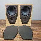 Mission M71 Bookshelf Speakers Brown Tested. Fixed Price $79.99.