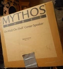 Definitive Technology Mythos Three Center Speaker W/orig.box/bracket. Fixed Price $199.95.