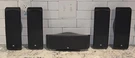 Jbl Speaker Set (4) SCS500SAT Satellites & (1) SCS500CEN Center Channel. Fixed Price $79.87.