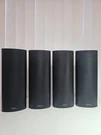 Onkyo 4 Pc Surround Speakers (2) SKM-750XS L/r & SKB-750X Back. Fixed Price $72.00.