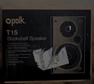 Polk T15 Home Theatre And Music Bookshelf Speaker - Black. Fixed Price $120.00.