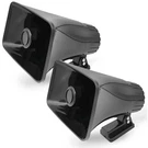 Pyle 6" Horn Speaker For Indoor/outdoor Use, 50W Power, Black, 2 Pack. Fixed Price $39.99.
