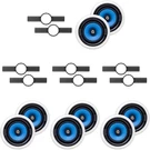 4 (pair) MS3800 8" Ceiling Speaker + Install Kit (pre-construction Brack.... Fixed Price $323.93.