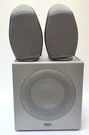Klipsch Ifi W/ Two RSX-3 Silver Speaker System Subwoofer & Ipod Dock, Tested!. Fixed Price $199.99.