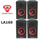 Cerwin Vega LA165 2-WAY Bookshelf Speakers Pair 6.5" Set Of 4 Black. Fixed Price $539.98.
