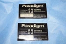 2 Paradigm Speaker Model Label From The Back Of 9SEMK3. Fixed Price $20.00.