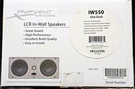 Proficient IW550 Lcr In-wall Speaker Two 1/4" Woofers Made With Kevlar. Fixed Price $60.00.