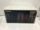 Samsung Sound Tower MX-ST4CB 140W With Party Lights And IPX5-RATED Weather. Fixed Price $135.00.