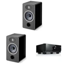 Focal Vestia NO1 2-WAY Black Bookshelf Speakers, Pair With RX-V4ABL Receiver .... Fixed Price $1448.95.