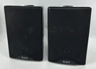 Klh Audio Systems Hd 53B Indoor Outdoor Speakers Black Set Of 2 With Mounts. Fixed Price $34.95.