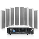Sound Town 8-ZONE 70V/100V Amp & 8X IP55 160W Column Speaker Gray PAC1000X8CL45G. Fixed Price $1495.99.