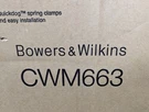 Bowers&wilkins Architectural Monitor 6"100W 2-WAY Loudspeaker CWM663 (each) -ob. Fixed Price $299.99.