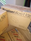 4 New In Box Boston Acoustic Center Speakers Micro 110C Black. Fixed Price $145.00.