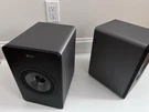 Kef X300A Powered Bookshelf Speakers. Fixed Price $295.00.
