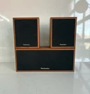 Vintage Technics SB-C11 And SB-S17 Simulated Wood Grain Cabinet 30W Speakers. Fixed Price $57.00.