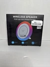 Swarmir Wireless Speaker, Led Rgb Light, Qi Bluetooth Charging. Fixed Price $16.99.