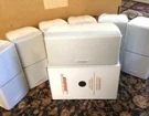 Mint Bose Double Cube Speakers Center Channel And 6 Surround White 7.1 & 7.2. Fixed Price $551.96.