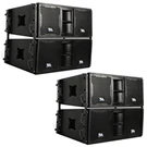 Four Premium Passive 2X10 Line Array Speakers With Dual Compression Drivers. Fixed Price $2499.99.