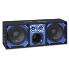 Blue Fully Loaded Speaker Box W/ 2X 10" Woofers, 6" Driver, 4" Tweeters. Fixed Price $321.99.