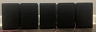 Sherwood Speakers 150-S (2 Front, Center, Rear) Matching Serials Wired. Fixed Price $25.00.