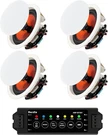 Herdio Pack 4" Bluetooth Ceiling Speakers 480W Surround Sound For Bedroom Liv. Fixed Price $105.56.