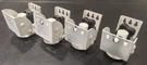 2 Pair (4 Total) Miller Kreisel M&k St Wall Mount Speaker Brackets In White. Fixed Price $175.00.