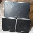 Sony Speaker System SS-CNP67 SS-MSP67SL SS-MSP67SR Wired Black Silver Ohms Rca. Fixed Price $20.00.