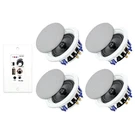 Herdio 5.25 Inch Bluetooth Ceiling Speakers Max Power 600W 2-WAY Flush Mount .... Fixed Price $242.51.