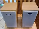 Aiwa Speaker Pair SX-LM191 Wood 10X7X5.5 Wired. Fixed Price $40.00.