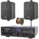 Pyle PDA4BU 200W Home Audio Stereo Receiver, 2X 4" 30W Indoor/outdoor Speakers. Fixed Price $142.49.