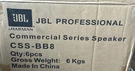 Jbl CSS-BB8 Commercial Series Ceiling Speakers Backcan Set Of 6 New Open Box!. Fixed Price $89.99.