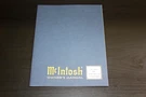 Mcintosh Series Thx Speaker Owner Manual HT1 HT2 HT3F/W Pristine Original Mac. Fixed Price $25.00.