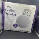 Radio Shack 2-WAY Ceiling Speaker Dual Tweeters 1/2" 80 Watts Max 40-4096. Fixed Price $35.00.
