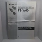 Aiwa TS-W60 Instruction Manual. Fixed Price $8.46.