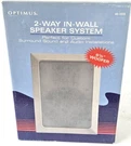 Optimus Radio Shack 40-1425 In-wall 6 1/2" 2-WAY Speaker System 100W Max 50W Rms. Fixed Price $56.98.