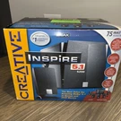 New Creative Inspire 5.1 5200 Multimedia Speakers Sealed Vintage Gaming Eax 75W. Fixed Price $174.99.