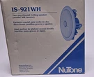Broan-nutone IS920WH Main / Stereo Speakers -white Inhouse Music System. Fixed Price $17.00.