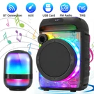 Portable Bt Speaker Powerful Sound Hd W/ Led For Home Party Outdoor Travel. Fixed Price $74.04.
