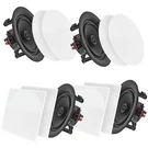 Pyle Surround Wall / Ceiling Home Speaker, Set Of 4, White -PDICBT266. Fixed Price $186.99.