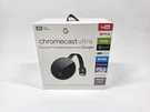 Google Chromecast Ultra 4K Hdr Tv Streamer Open Box GA3A00403A14 & NC2-6A5-D. Fixed Price $32.99.