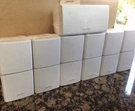 Mint Bose Double Cube Speakers Center Channel And 6 Surround White 7.1 & 7.2. Fixed Price $554.06.