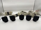Lot Of 5 Sony SS-IS10 Mini Micro Satellite Black Speakers W/ Wires. Tested.. Fixed Price $95.00.