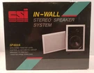 Csi In-wall Stereo Speaker System, SP-602A, 40W Rms 50W Max, Complete W/mounting. Fixed Price $64.79.