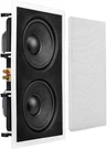 Dual 8" Wall Subwoofer 350W Reinforced Back Bridge, Easy Install, Paintable. Fixed Price $248.99.